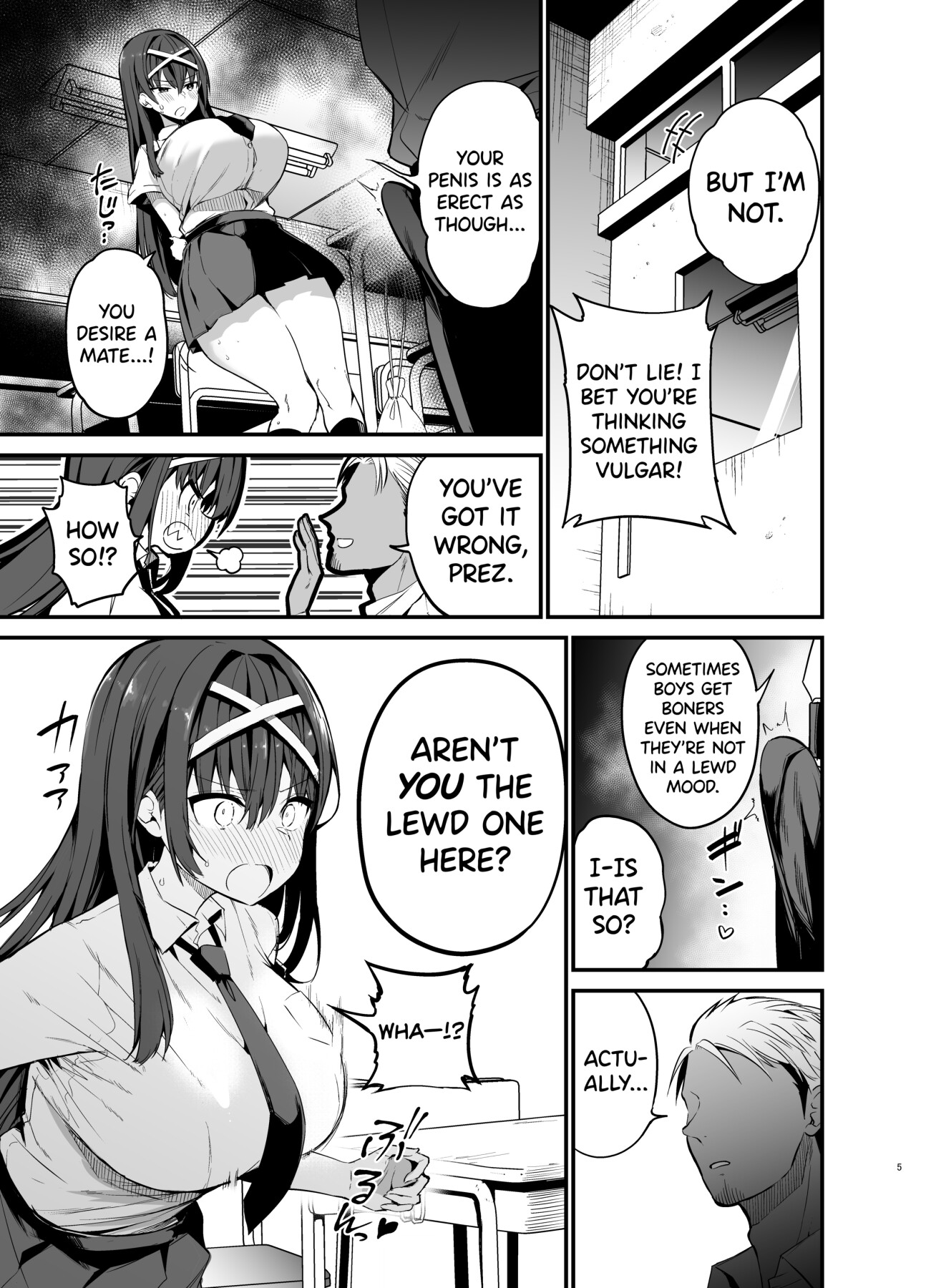 Hentai Manga Comic-The Fall of the Morals Committee President-Read-4